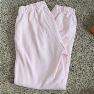 light pink brady melville joggers